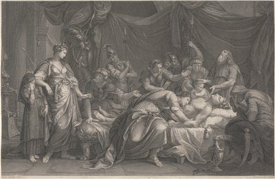 Andromache Hector halálát siránkozva alkotó: Domenico Cunego