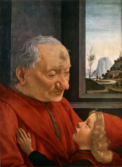 Olasz: Ritratto di vecchio con nipote Egy öregember és az unokája alkotó: Domenico Ghirlandaio
