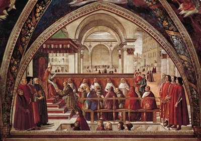 Assisi Szent Ferenc történetei alkotó: Domenico Ghirlandaio