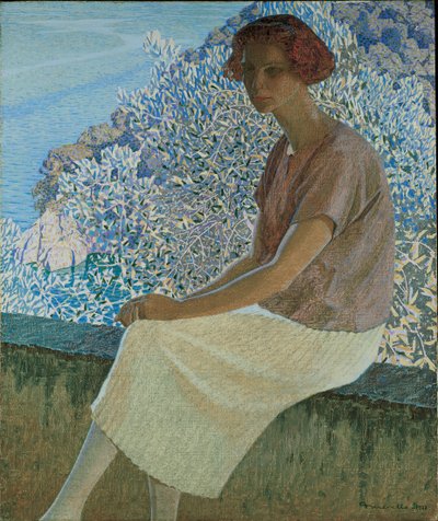 Argent nyugodt. Alma Fidora portréja, 1922. alkotó: Domenico Guerello