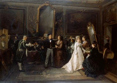 A házasság füstbe ment alkotó: Domenico Induno