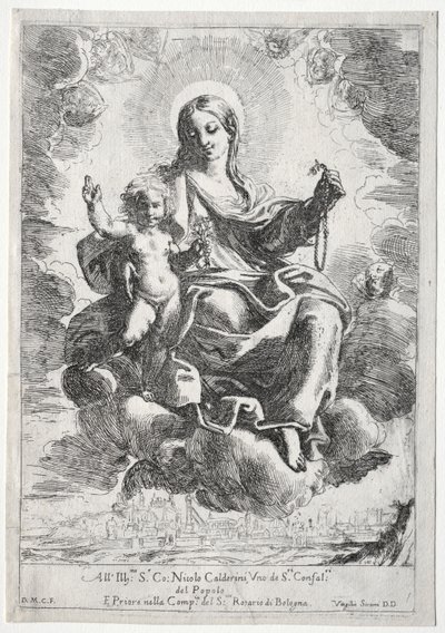 Rózsafüzér Madonna alkotó: Domenico Maria Canuti