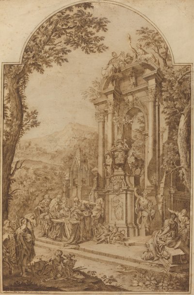 Cowper William kancellár emlékműve alkotó: Domenico Maria Fratta