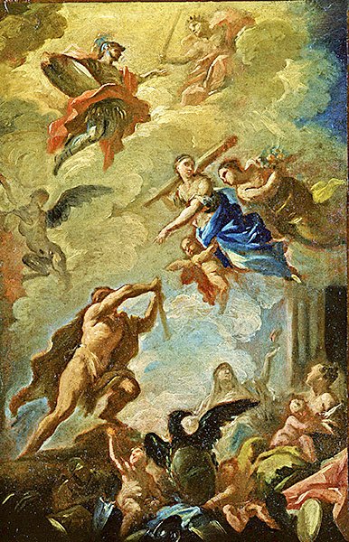 Herkules diadala (olaj, vászon) alkotó: Domenico Mondo