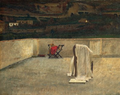 A terasz, Domenico Morelli, olaj, vászon alkotó: Domenico Morelli