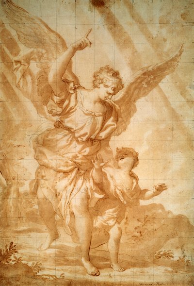 „Őrangyal”, 17. század alkotó: Domenico Piola I