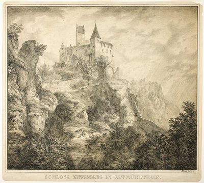Kipfenberg-kastély az Altmühl-völgyben alkotó: Domenico Quaglio