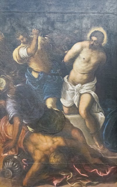 The Flagellation, 1598 körül (olaj, vászon) alkotó: Domenico Robusti Tintoretto