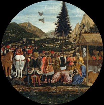 Német: Die Anbetung der Könige A bölcsek imádása alkotó: Domenico Veneziano