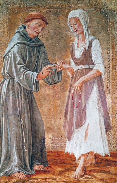 Szent Ferenc szegénységgel házasodik alkotó: Domenico Veneziano