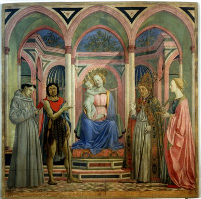 A Santa Lucia de Magnoli oltár, 1447 körül alkotó: Domenico Veneziano
