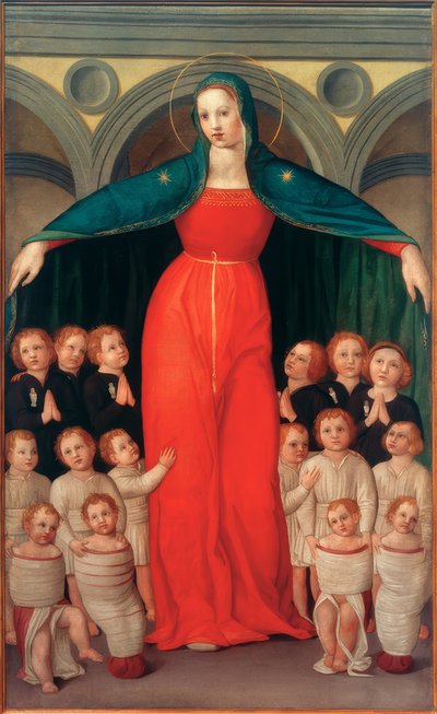 Madonna, a Findelkinder alkotó: Domenico di Michelino