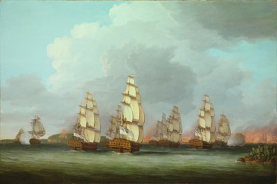 Az amerikai flotta megsemmisítése a Penobscot-öbölnél alkotó: Dominic Serres