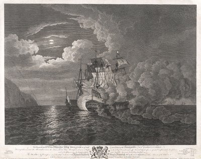 HMS "Mediator" 1782. december 12-én Ferrolnál alkotó: Dominic Serres