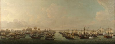Az angol hajóraj Havanna megtámadására 1762-ben alkotó: Dominic Serres