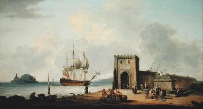 Mediterrán kikötő (olaj, vászon) alkotó: Dominic Serres