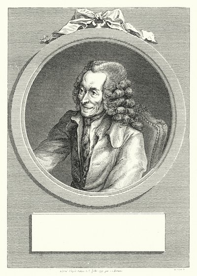 Voltaire francia felvilágosodás író és filozófus (metszet) alkotó: Dominique Vivant (after) Denon