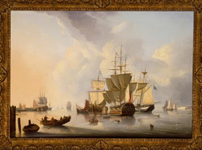 Angol emeletes / festmény, 1829, v. D. de Bast alkotó: Dominique de Bast