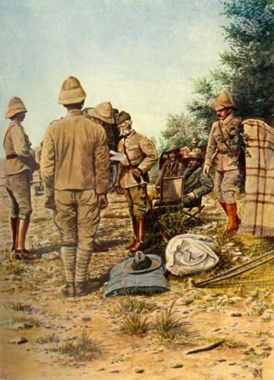 „Cronje tábornok megadása Lord Robertsnek Paardebergben...”, 1900. február 27., 1901. alkotó: Donald E M