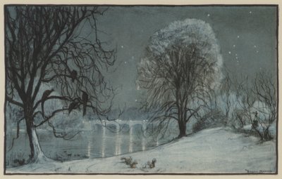 Téli éjszakai álom. A Kensington Gardens idillje alkotó: Donald Maxwell