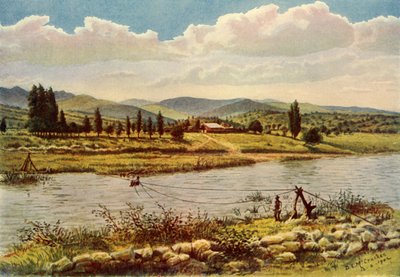 „Átkelés a Komati folyón”, 1902. alkotó: Donald McCracken