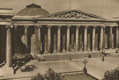 A British Múzeum oszlopos frontja az Old Montague ház helyén, 1935. alkotó: Donald McLeish