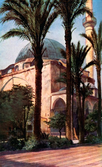Jezzar pasa mecset, Acre, Palesztina, 1930-as évek alkotó: Donald McLeish