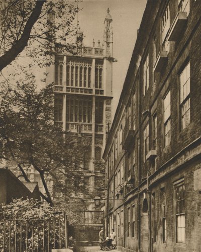 A Records Office Pinnacled tornya a Cliffords Inntől, 1935. alkotó: Donald McLeish