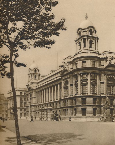 A védelem agya: British War Office in Whitehall, 1935. alkotó: Donald McLeish