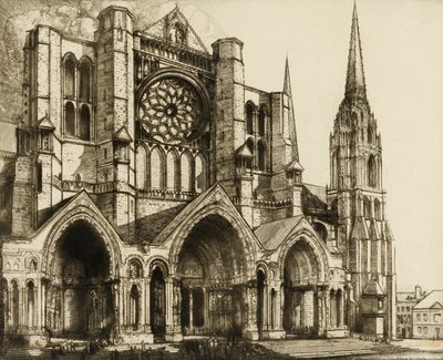 Chartres, északi portál alkotó: Donald Shaw MacLaughlan