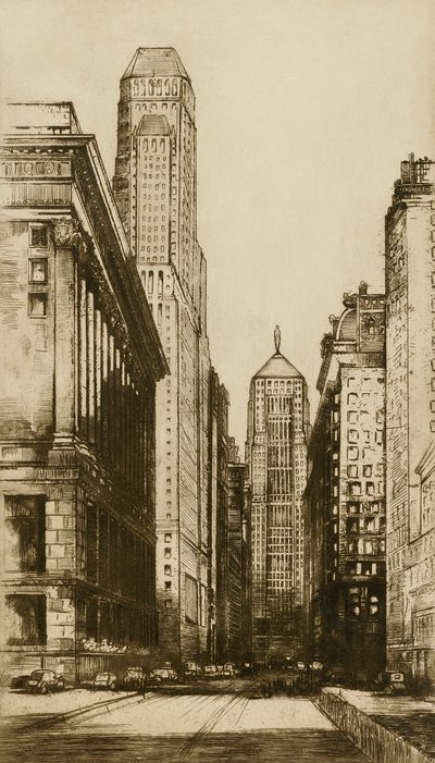 Chicago, Chicago szíve (esti) alkotó: Donald Shaw MacLaughlan
