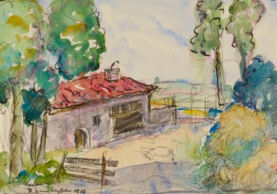 Tanyasi udvar, Albi alkotó: Donald Shaw MacLaughlan