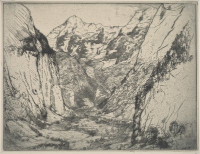 Lauterbrunnen alkotó: Donald Shaw MacLaughlan