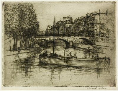 A Pont St. Michel, Párizs alkotó: Donald Shaw MacLaughlan