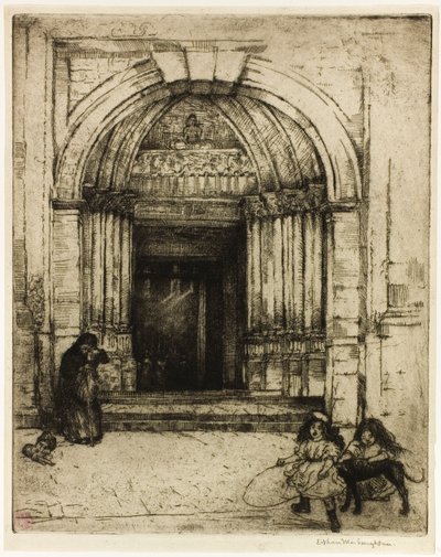 St. Germain-des-Pres portálja alkotó: Donald Shaw MacLaughlan