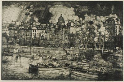 Quai des Grands Augustins, Párizs alkotó: Donald Shaw MacLaughlan