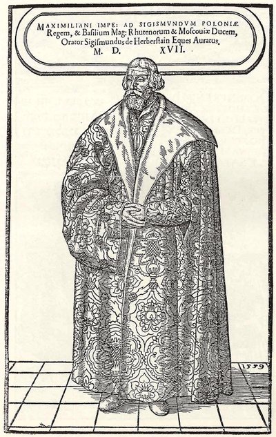 Sigmund von Herberstein báró lengyelországi és oroszországi nagykövet portréja, 1559 alkotó: Donat Hübschmann