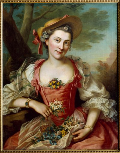 Donatien Honotte (1707-1785) női portré festménye, 18. századi Dijon, Szépművészeti Múzeum alkotó: Donat Nonotte