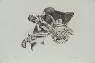 Colt Revolver "House", 1977 (metszet) alkotó: Donatella Merlo
