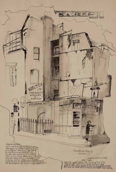 A művész alkotó: Donatella Merlo