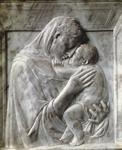 A Pazzi Madonna (Szűz és Gyermek), c1417-18 (márvány) alkotó: Donatello