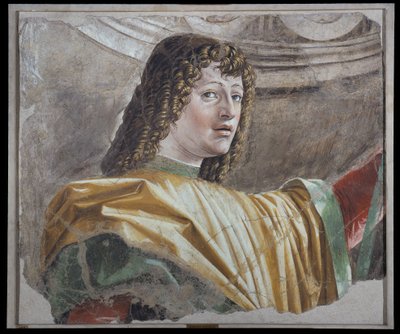 Férfi alabárdos, 1486 körül (vászonvászon freskó) alkotó: Donato Bramante