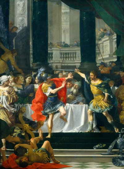 Nagy Sándor apja által megfenyegetve, valószínűleg 17001705. alkotó: Donato Creti