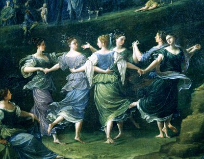 Táncosok, részlet a Nimfák táncából, 1724-25 alkotó: Donato Creti