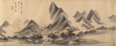 Táj Mi Fu stílusában, 1611-ben és 1612-ben. alkotó: Dong Qichang