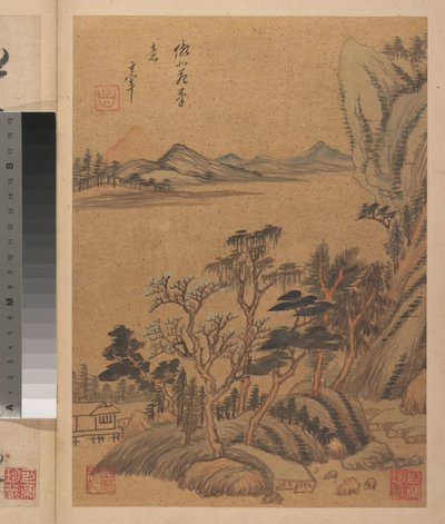 Landschaften und Gedichte alkotó: Dong Qichang