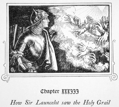„Hogyan látta Sir Launcelot a Szent Grált”, 1905. alkotó: Dora Curtis