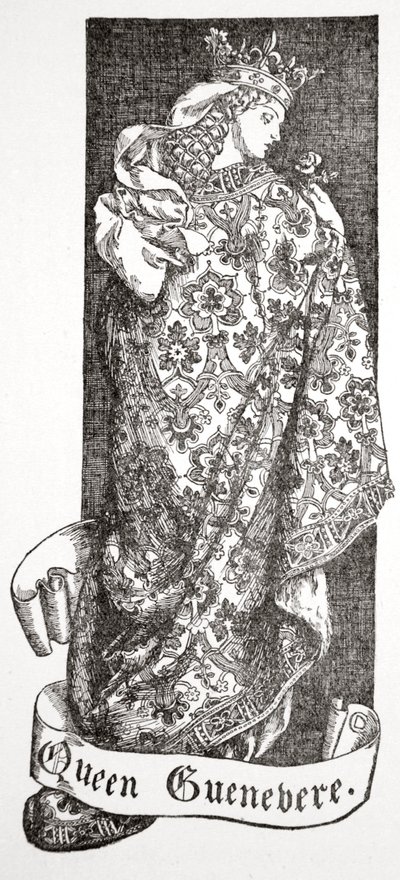 "Guenevere királynő", 1905. alkotó: Dora Curtis