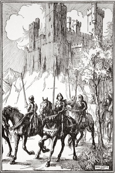 „Sir Galahad az apátságban”, 1905. alkotó: Dora Curtis