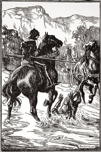 „Olyan csapást mért rá”, 1905. alkotó: Dora Curtis